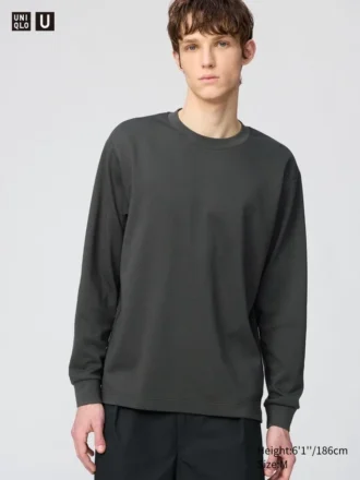 Unisex AIRism bomullst-shirt | Långärmat