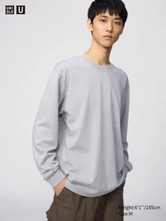 Unisex AIRism bomullst-shirt | Långärmat