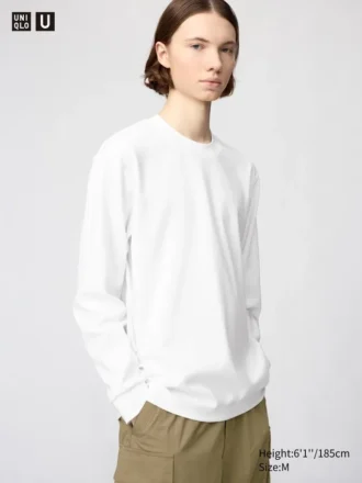 Unisex AIRism bomullst-shirt | Långärmat