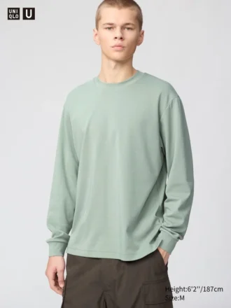 Unisex AIRism bomullst-shirt | Långärmat
