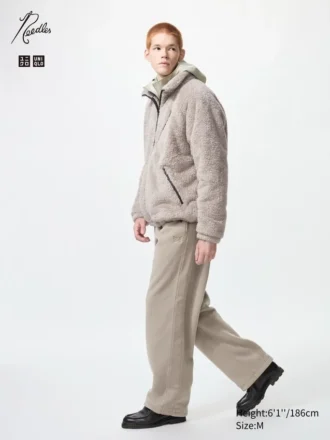 Unisex-byxor i fleece med vid passform