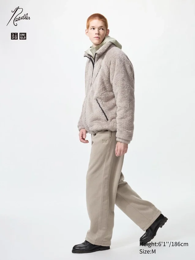 Unisex-byxor i fleece med vid passform Unisex-byxor i fleece med vid passform