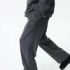 Unisex-byxor i fleece med vid passform Unisex-byxor i fleece med vid passform