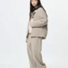 Unisex-byxor i fleece med vid passform Unisex-byxor i fleece med vid passform
