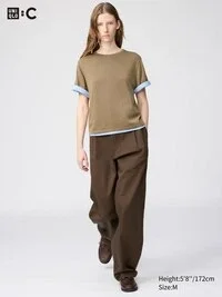 Unisex-byxor med vid ben Unisex-byxor med vid ben