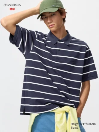 Unisex Dry Pique pikétröja | Breda ränder