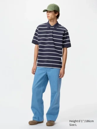 Unisex Dry Pique pikétröja | Breda ränder