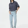 Unisex Dry Pique pikétröja | Breda ränder