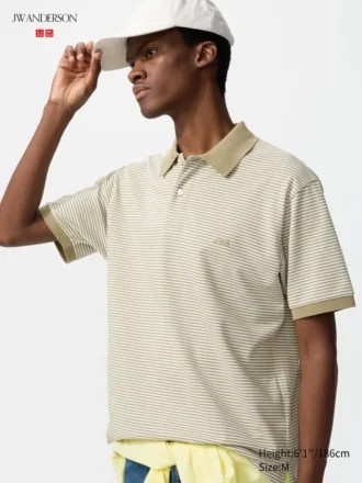 Unisex Dry Pique-pikétröja med ränder | Smala ränder