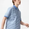 Unisex Dry Pique-pikétröja med ränder | Smala ränder Unisex Dry Pique-pikétröja med ränder | Smala ränder