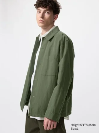 Unisex-jacka i bomull och linne Unisex-jacka i bomull och linne