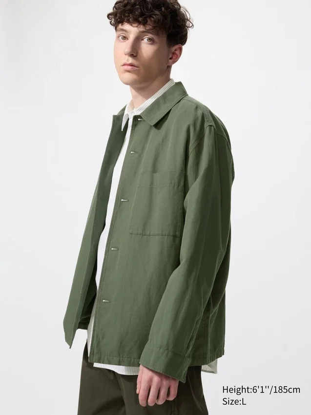 Unisex-jacka i bomull och linne Unisex-jacka i bomull och linne