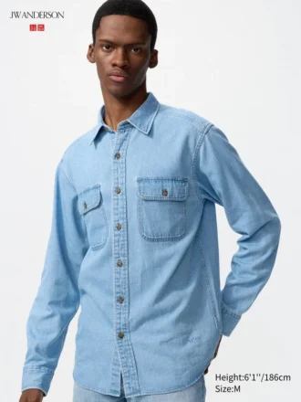 Unisex-jeansskjorta Unisex-jeansskjorta