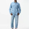 Unisex-jeansskjorta Unisex-jeansskjorta