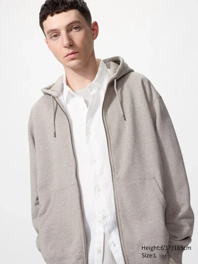 Unisex-luvtröja med hel dragkedja Unisex-luvtröja med hel dragkedja