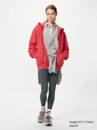 Unisex-luvtröja med hel dragkedja Unisex-luvtröja med hel dragkedja