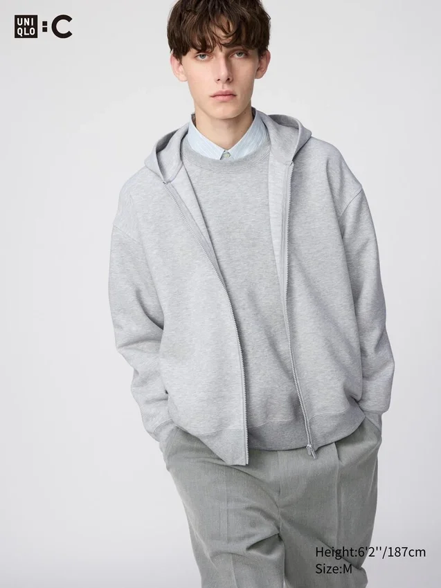 Unisex-luvtröja med hel dragkedja och huva Unisex-luvtröja med hel dragkedja och huva