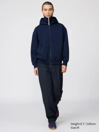 Unisex-luvtröja med hel dragkedja och huva