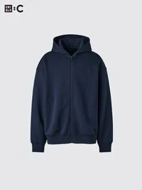 Unisex-luvtröja med hel dragkedja och huva Unisex-luvtröja med hel dragkedja och huva