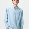 Unisex Oxford Oversized Skjortor | Randig Unisex Oxford Oversized Skjortor | Randig