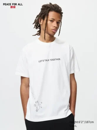 Unisex Peace for All Graphic T-shirt | Hideki Kuriyama