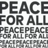 Unisex Peace for All Graphic T-shirt | Kashiwa Sato Unisex Peace for All Graphic T-shirt | Kashiwa Sato