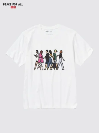 Unisex Peace for All-T-shirtar med tryck | Julian Opie