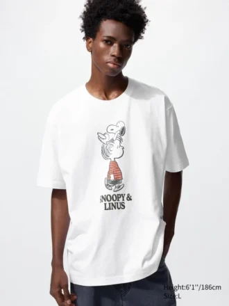 Unisex Peanuts UT-T-shirtar med tryck
