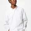 Unisex-skjorta i bredvävd bomull | Button Down Unisex-skjorta i bredvävd bomull | Button Down
