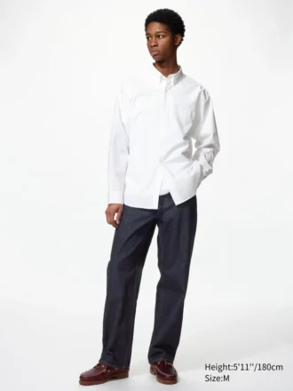 Unisex-skjorta i bredvävd bomull | Button Down