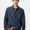 Unisex-skjorta i lätt denim Unisex-skjorta i lätt denim