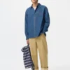 Unisex-skjorta i lätt denim Unisex-skjorta i lätt denim
