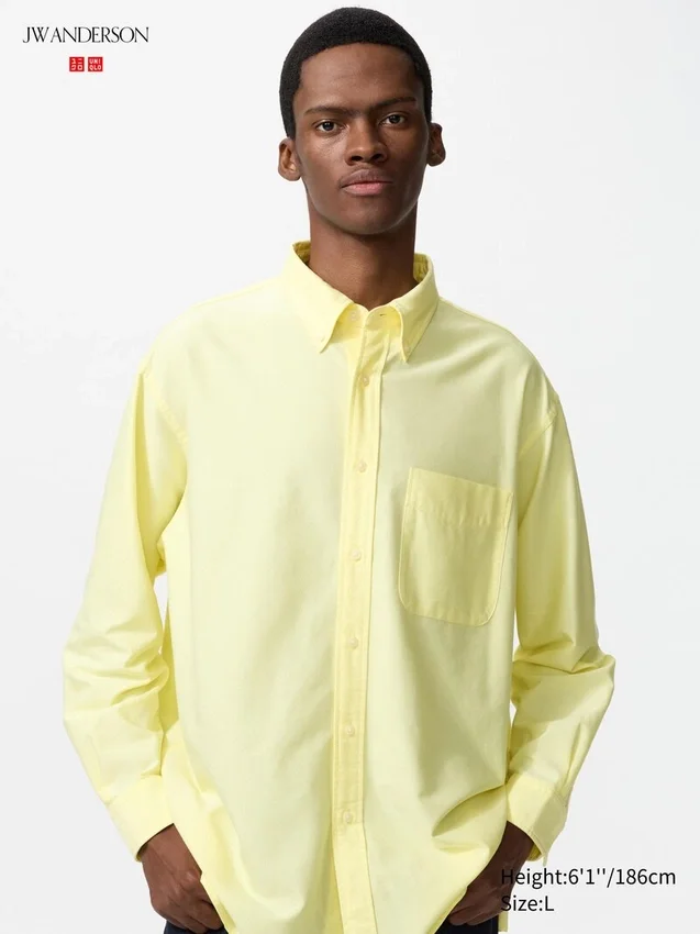 Unisex-skjorta i oxfordtyg, oversized Unisex-skjorta i oxfordtyg, oversized