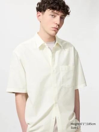 Unisex-skjorta i seersucker | Kortärmad med shorts
