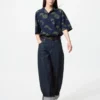 Unisex-skjorta med öppen krage | Kortärmad | Tryckt Unisex-skjorta med öppen krage | Kortärmad | Tryckt