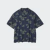Unisex-skjorta med öppen krage | Kortärmad | Tryckt Unisex-skjorta med öppen krage | Kortärmad | Tryckt