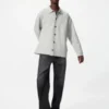 Unisex-skjorta med ribbad krage i milanostil Unisex-skjorta med ribbad krage i milanostil