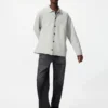 Unisex-skjorta med ribbad krage i milanostil Unisex-skjorta med ribbad krage i milanostil
