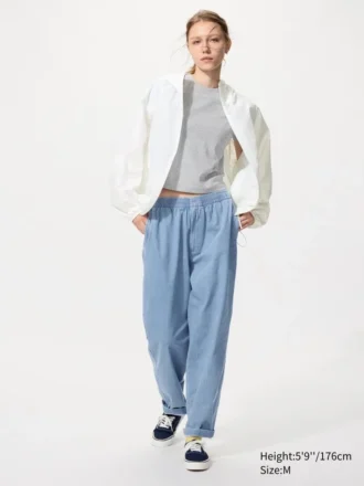 Unisex stretchiga, bekväma ankellånga byxor | Denim