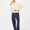 Unisex stretchiga, bekväma ankellånga byxor | Seersucker Unisex stretchiga, bekväma ankellånga byxor | Seersucker