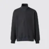 Unisex-sweatshirt med borstad insida och halv dragkedja