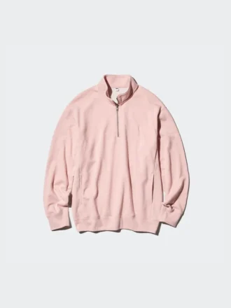 Unisex-Sweatshirt med halv dragkedja