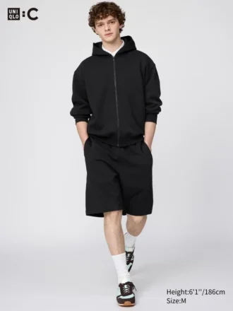Unisex-sweatshorts med vid passform
