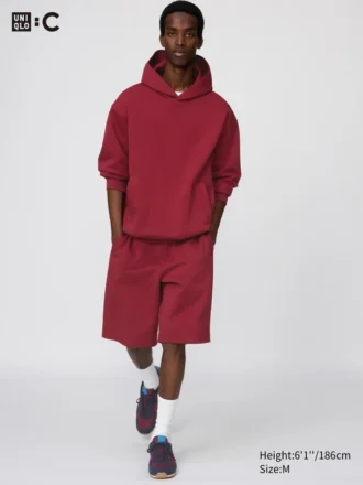 Unisex-sweatshorts med vid passform