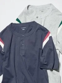 Unisex-t-shirtar med henleykrage Unisex-t-shirtar med henleykrage