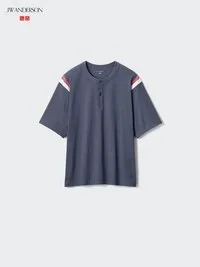 Unisex-t-shirtar med henleykrage Unisex-t-shirtar med henleykrage