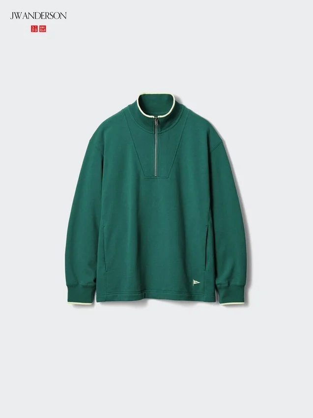 Unisex-tröja med halv dragkedja Unisex-tröja med halv dragkedja