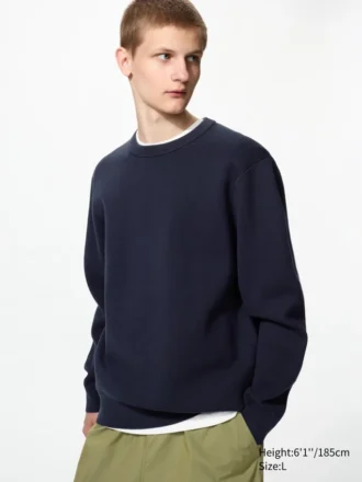 Unisex tvättbar Milano-tröja med ribbade detaljer