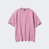 Unisex tvättbar T-shirt i ribbad Milano-stickning Unisex tvättbar T-shirt i ribbad Milano-stickning