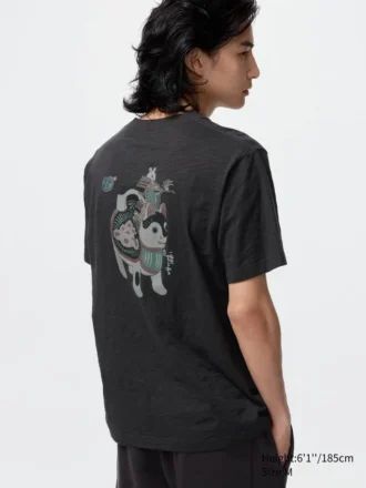 Unisex Ukiyo-E Animals UT grafisk T-shirt